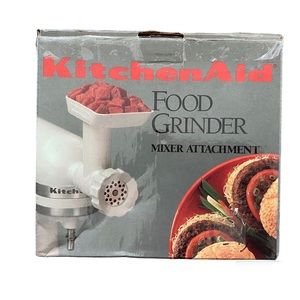 KitchenAid Food Grinder Mixer Attachment - Red and Gray